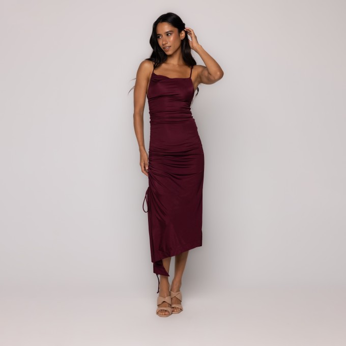 Vestido Cropped Drapeado