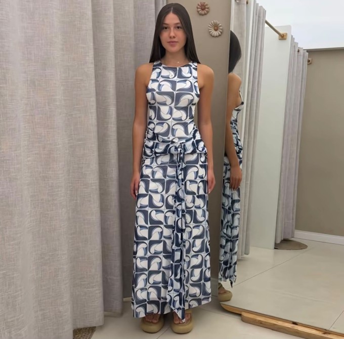 Vestido Tule Tuca Tropical