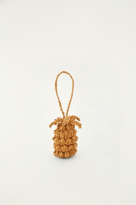 Bag Charm de Palha Abacaxi