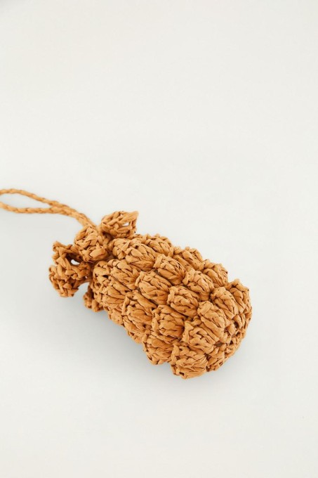 Bag Charm de Palha Abacaxi