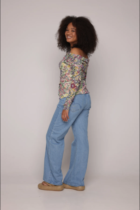 Blusa Tule Brisa de Flor