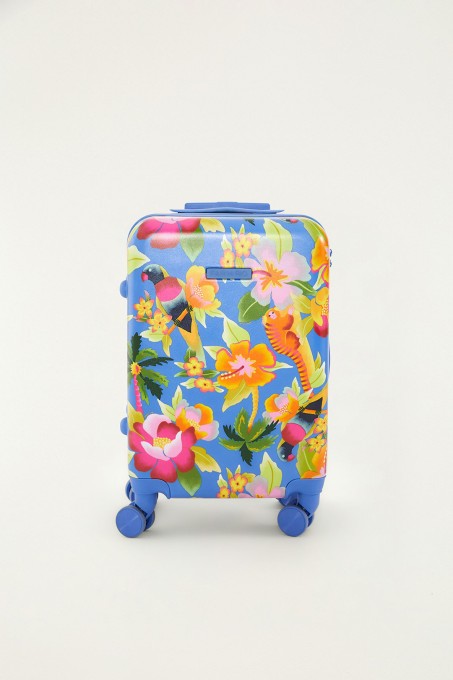 Mala Farm Me Leva Rígida Floral Havaiano P