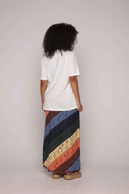 Tshirt Media Bouquet Feira Off White