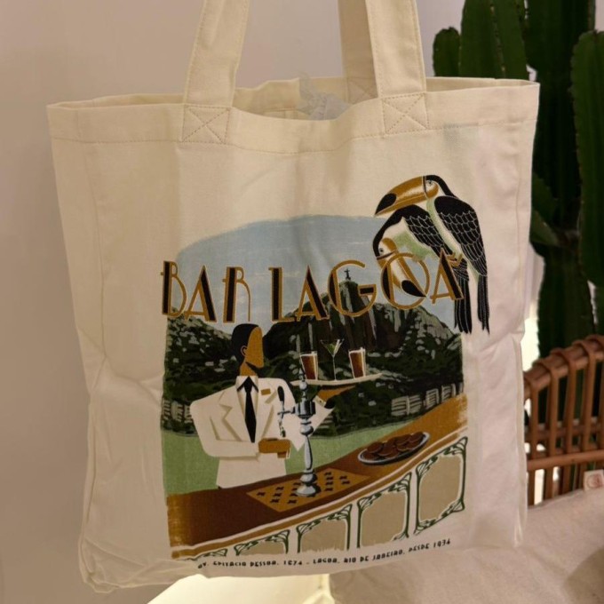 Totebag Farm Bar da Lagoa Bege Seda