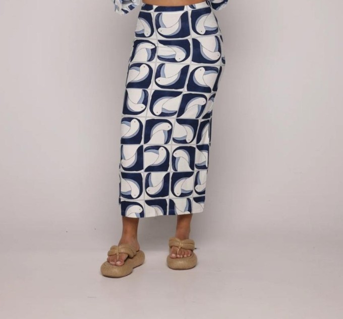 Saia Midi Tuca Tropical