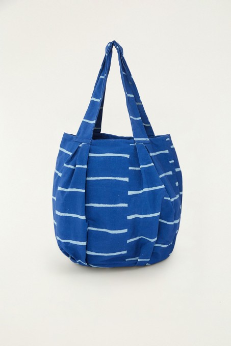 Shop Bag Listras Saltadas Azul