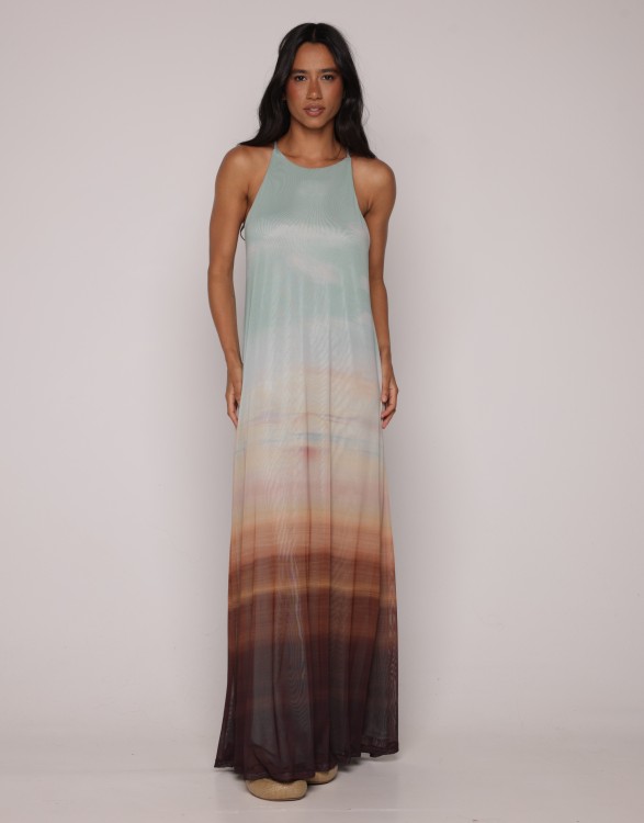 Vestido Tule Pôr do Sol