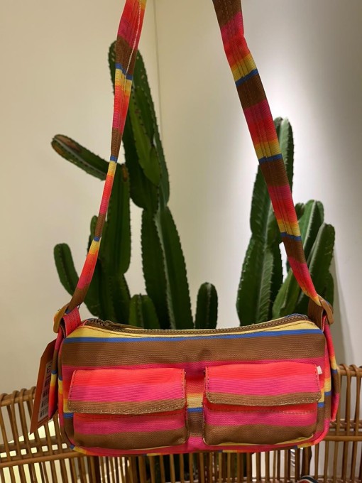 Bolsa Farm Baguete Listra Caramelo
