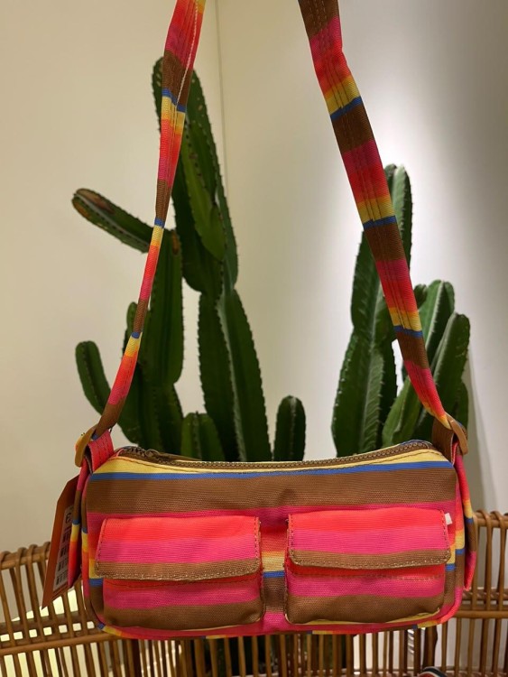 Bolsa Farm Baguete Listra Caramelo