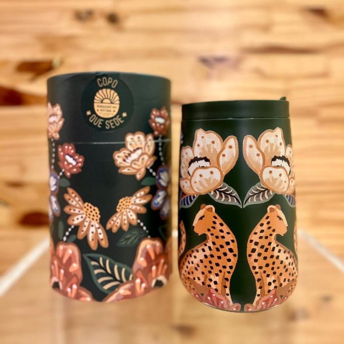 Copo Farm Que Sede Doce Onça 450ml